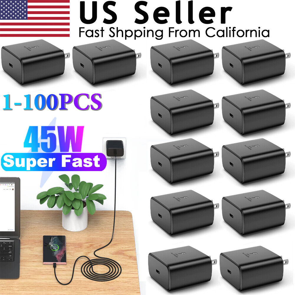 Fast 45W USB-C Wall Charger for Galaxy