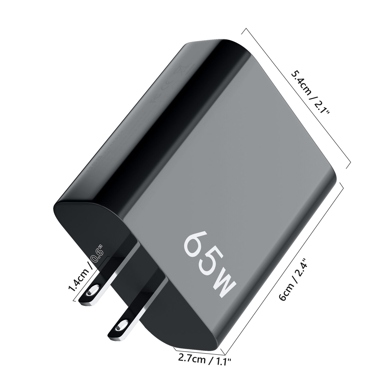 5-Port Fast USB-C Wall Charger Adapter