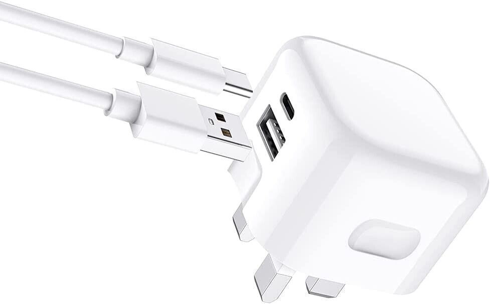 Dual Port 20W USB-C Charger for iPhone 14 Pro