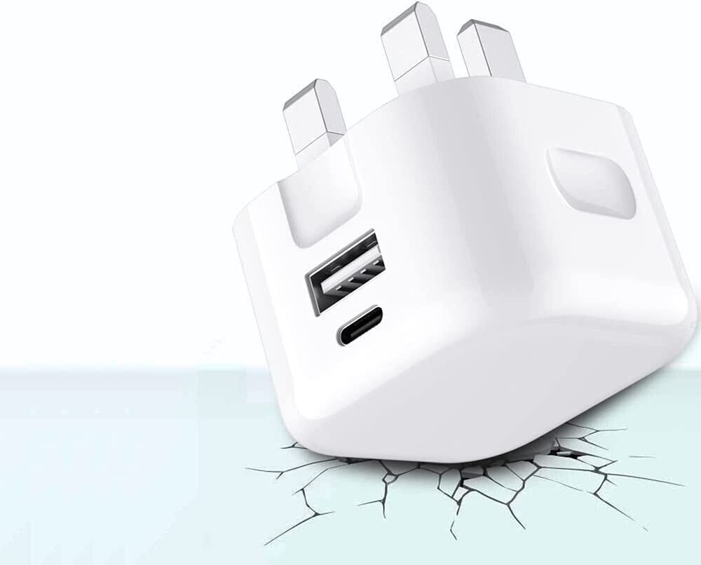 Dual Port 20W USB-C Charger for iPhone 14 Pro