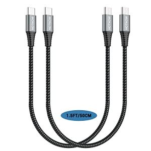 2-Pack 1.5FT USB-C to Micro USB Cables