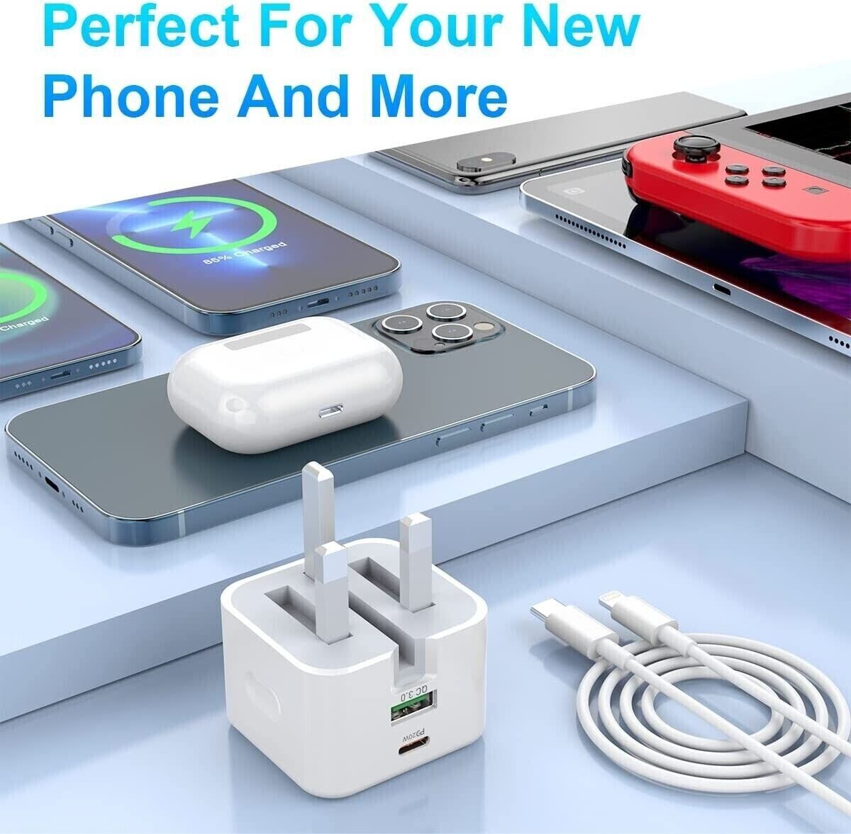 20W USB-C PD Charger Cable for iPhone Pro