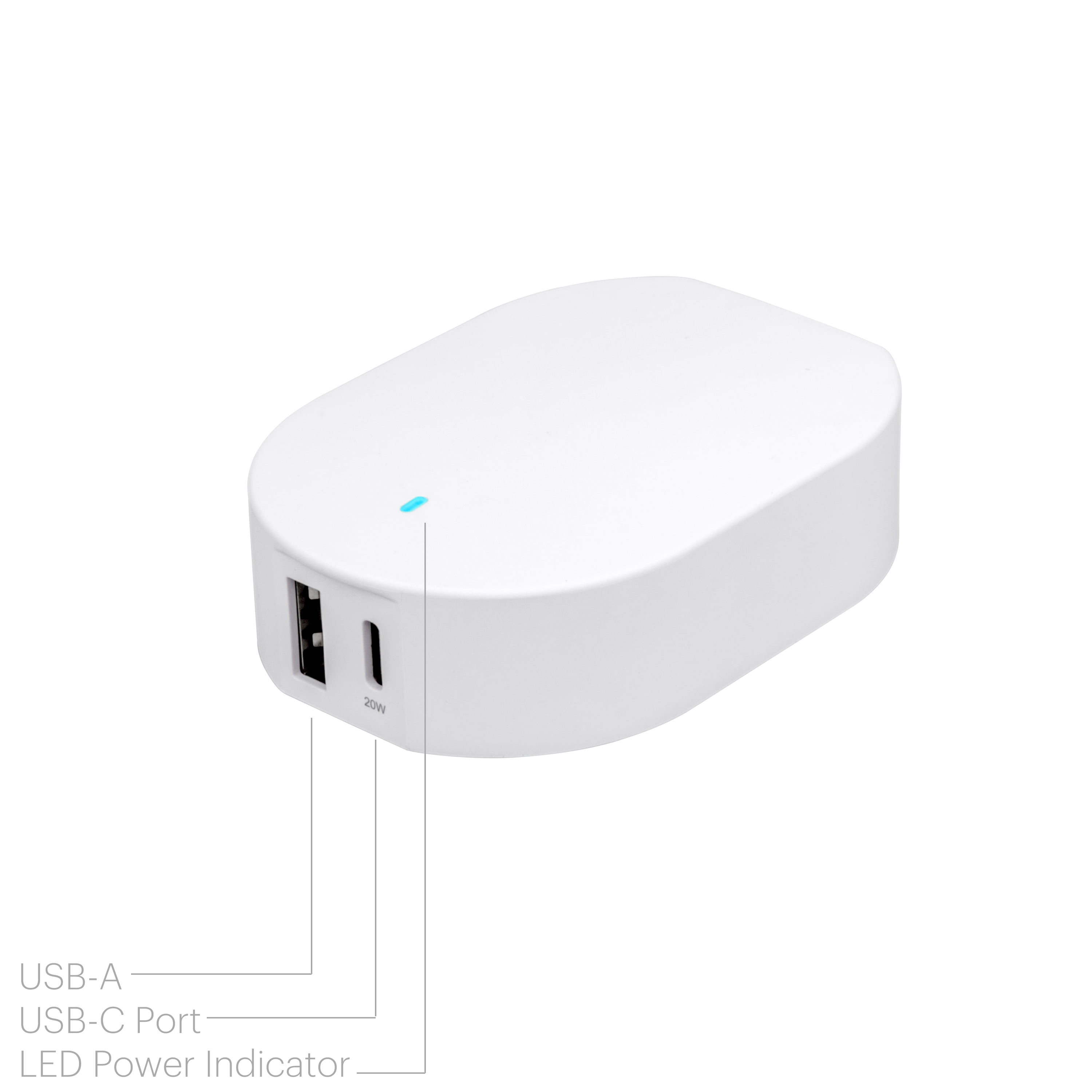 32W Dual-Port USB-C Wall Charger