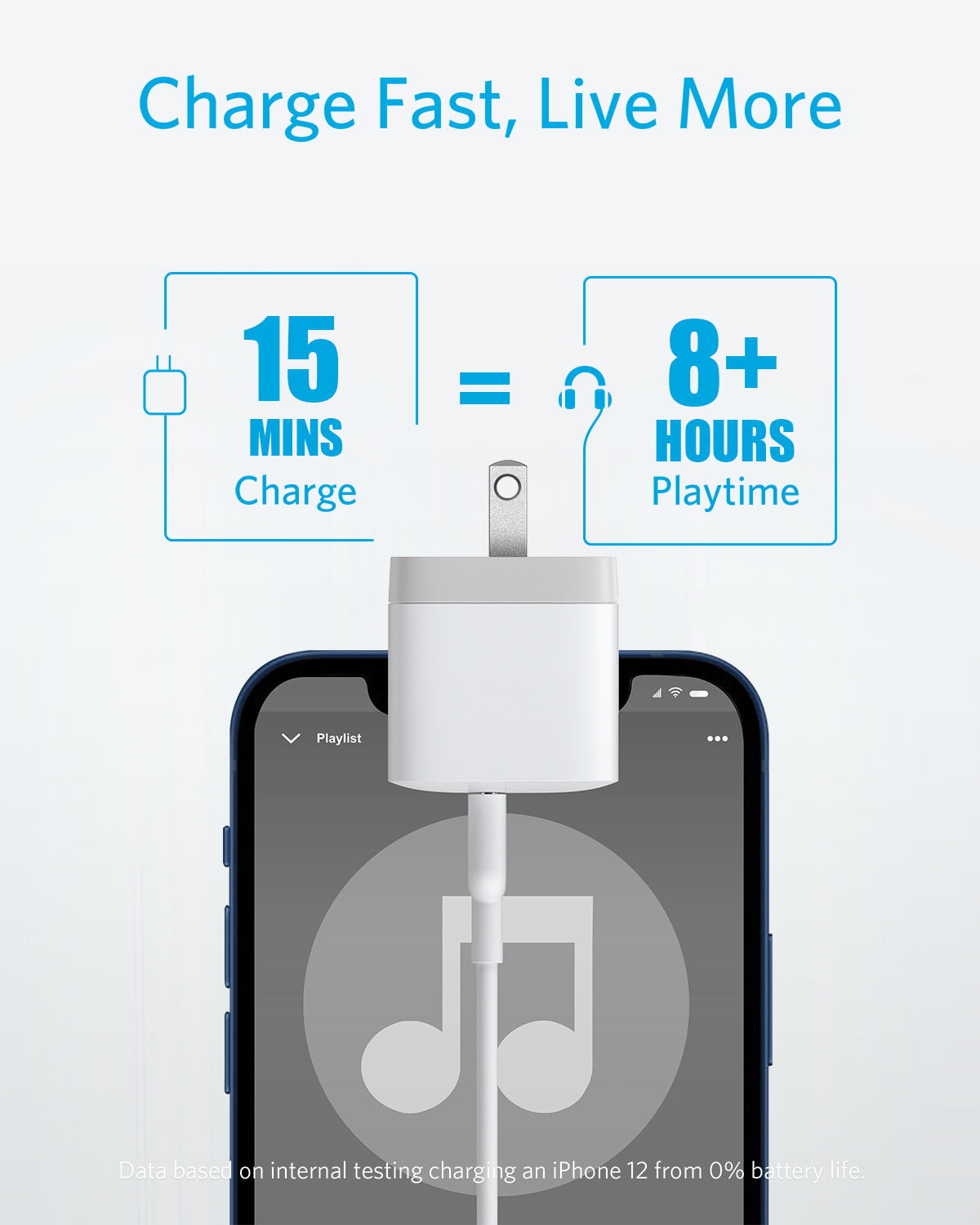 Anker 20W USB-C Fast Charger for iPhone 13-15