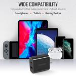 18W Dual Port USB-C Wall Charger