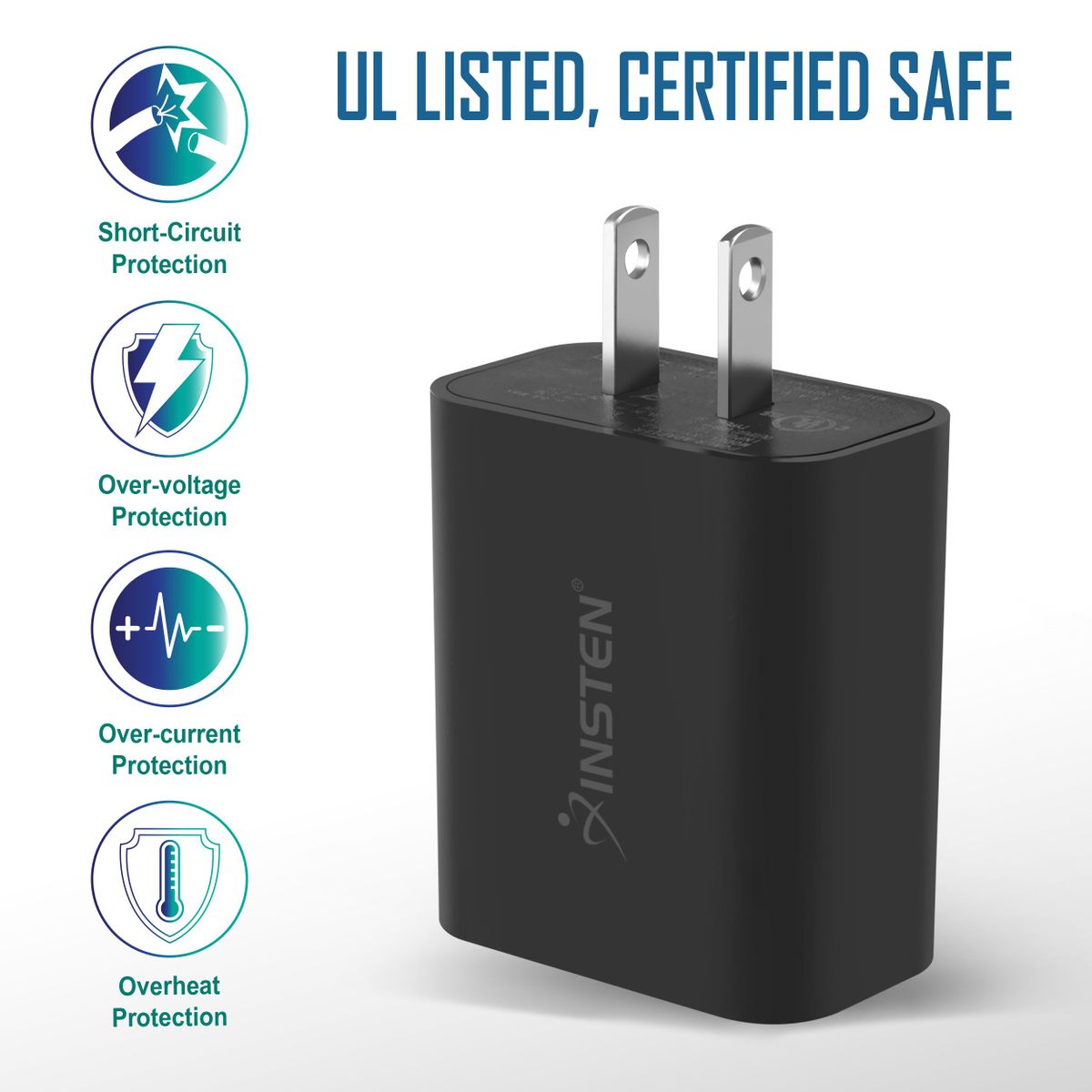 18W Dual Port USB-C Wall Charger