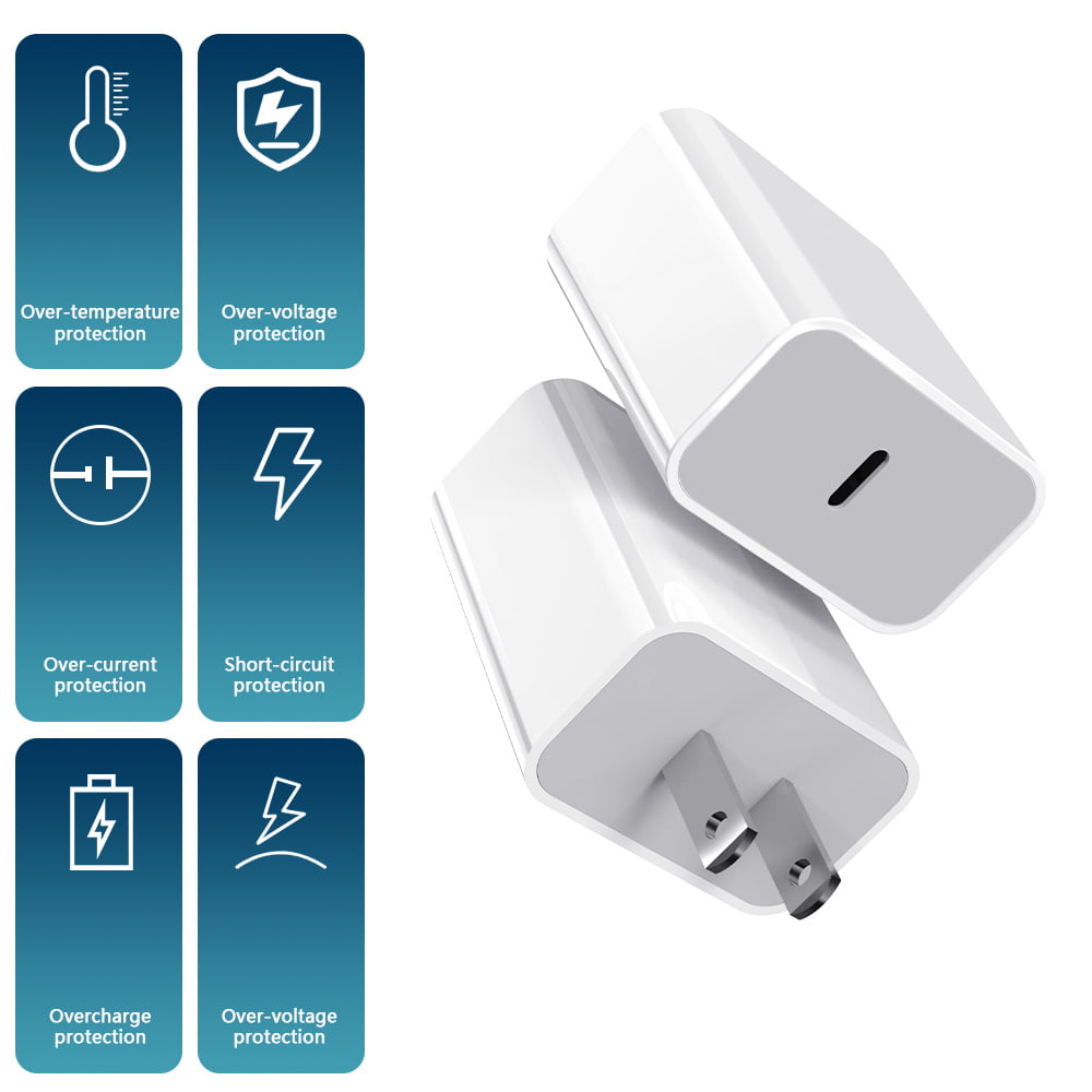 20W USB-C PD Wall Charger for iPhone and iPad