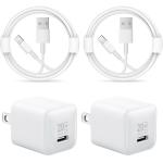 2 Pack 20W PD USB-C Charger + Cables