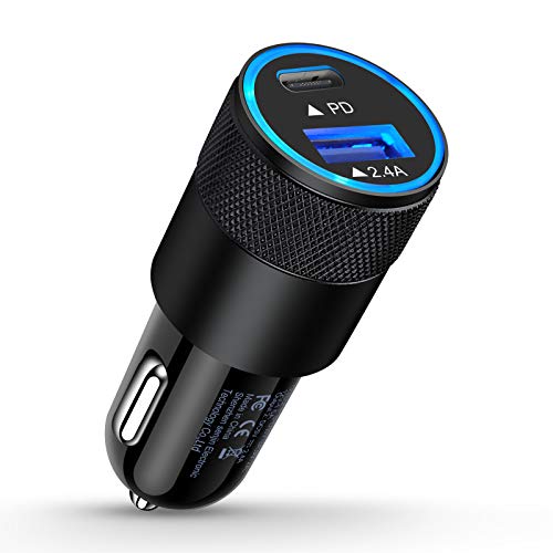 30W PD USB-C Car Charger with Dual Ports