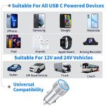 Certified iPhone Car Charger with Lightning Cords