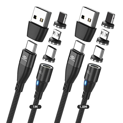 6-in-1 Magnetic USB-C Charging Cable [2 Pack]