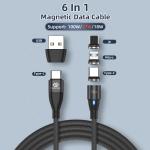 6-in-1 Magnetic USB-C Charging Cable [2 Pack]