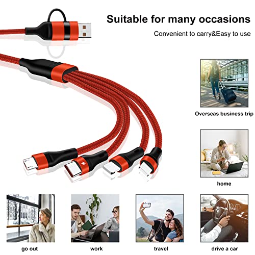 SIQWIO Nylon Braided 4-in-1 Charger