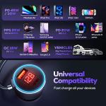 3-Port 75W USB-C Car Charger