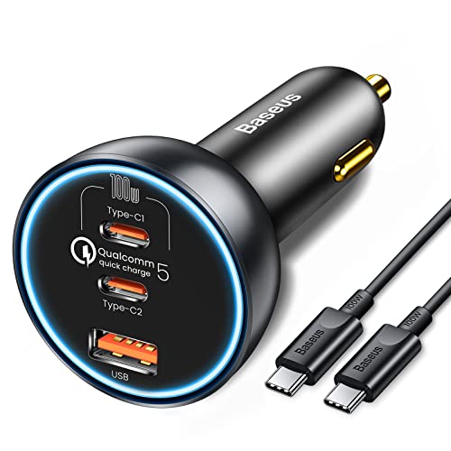 Baseus 160W Triple Port USB-C Car Charger