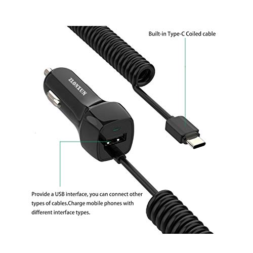 USB-C Car Charger for Samsung, Huawei, Google Pixel