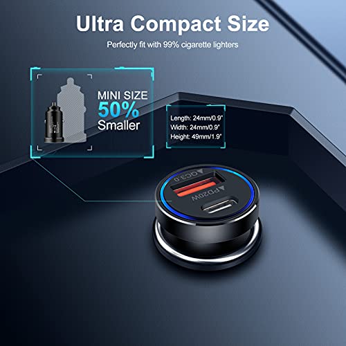 Dual Port USB-C Car Charger by AILKIN