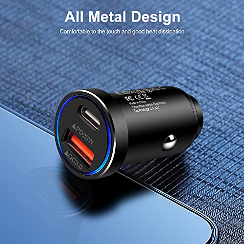 Dual Port USB-C Car Charger by AILKIN