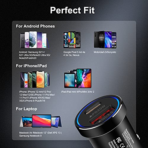 Dual Port USB-C Car Charger by AILKIN