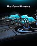 High-Speed USB-C Car Charger with 3 Ports