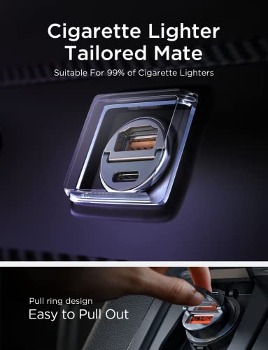 Smallest Fast USB-C Car Charger Adapter