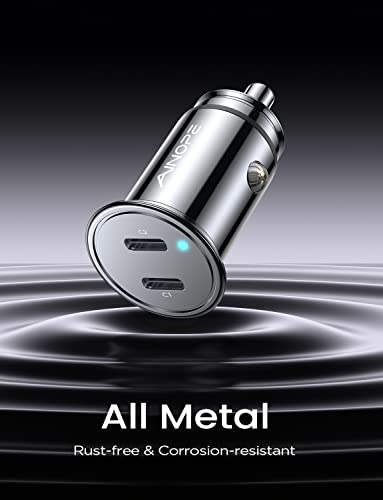 AINOPE 40W Dual Port USB-C Car Charger