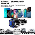 Dual-Port USB-C Car Charger for Mobile Devices