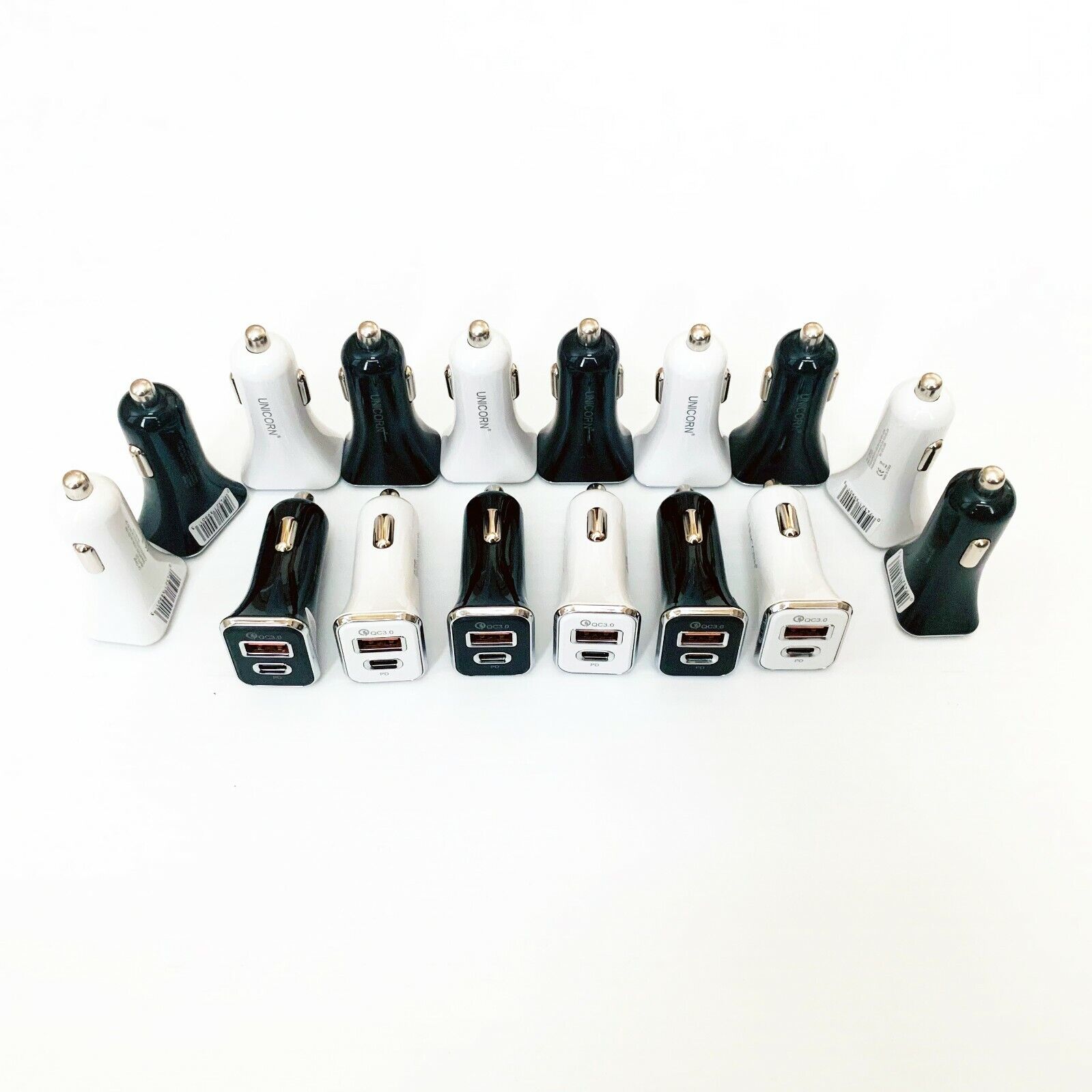 10 Dual Port USB-C Car Chargers - Wholesale