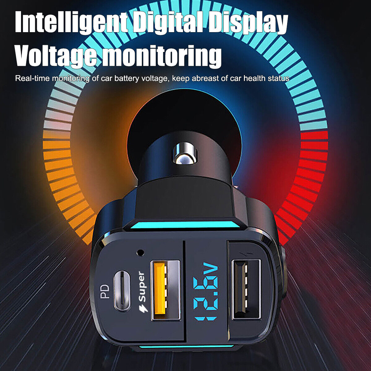 Fast USB-C Car Charger for iPhone & Samsung