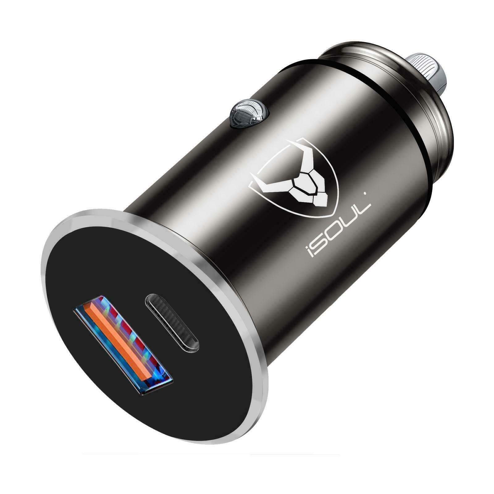 Fast Dual USB-C Car Charger for iPhone & Android
