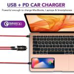 Fast Dual USB-C Car Charger for iPhone & Android