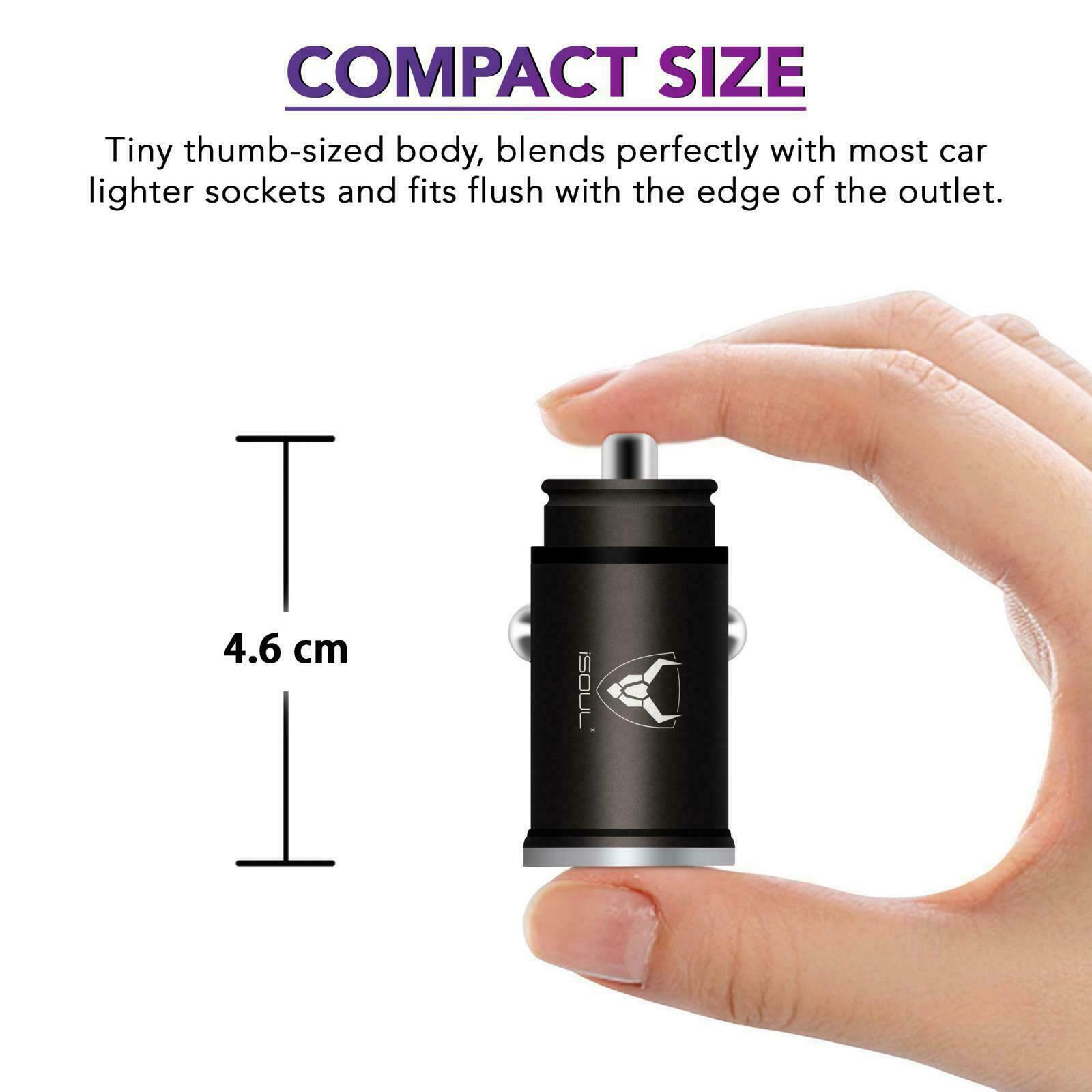 Fast Dual USB-C Car Charger for iPhone & Android