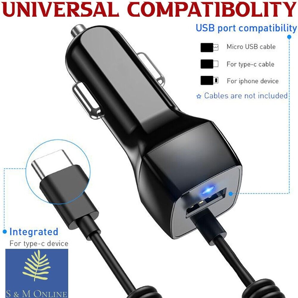 Samsung USB-C Car Charger Fast Adapter