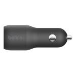Belkin Dual USB Car Charger with USB-C Cable