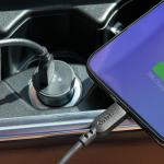 Onn. 20W USB-C Car Charger, Black