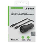 Belkin BOOSTCHARGE Car Charger with USB-C/A