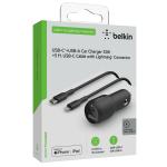 Belkin BOOSTCHARGE Car Charger with USB-C/A