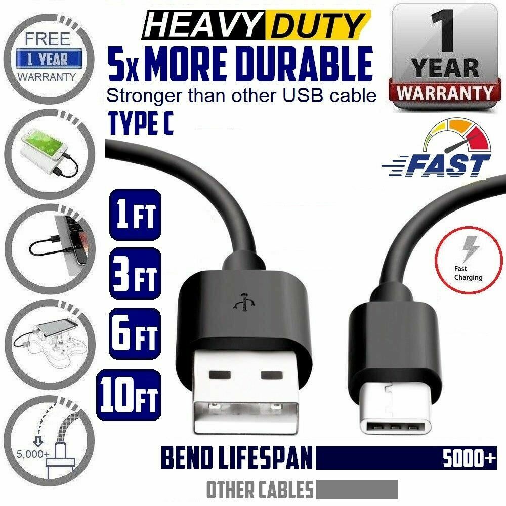 Type C Micro USB Heavy Duty Charging Cable