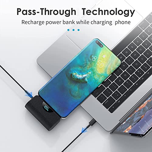 Pxwaxpy USB-C Mini Power Bank (Black)