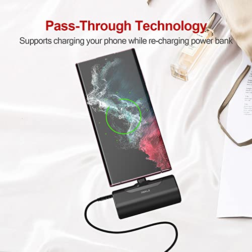 Ultra-Compact USB-C Portable Charger - Black