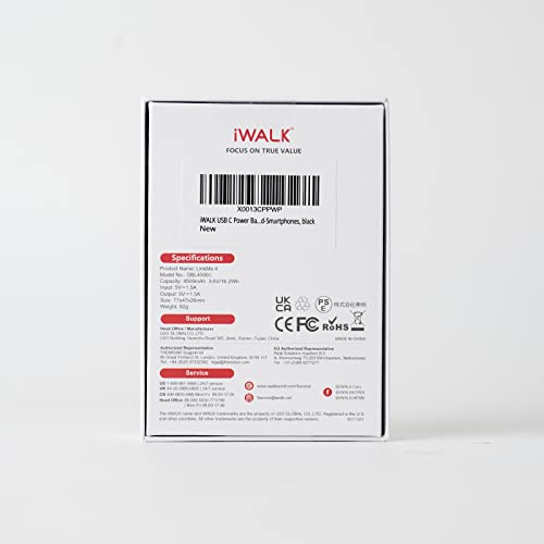 Ultra-Compact USB-C Portable Charger - Black