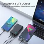 10800mAh USB-C Power Bank with LED Display