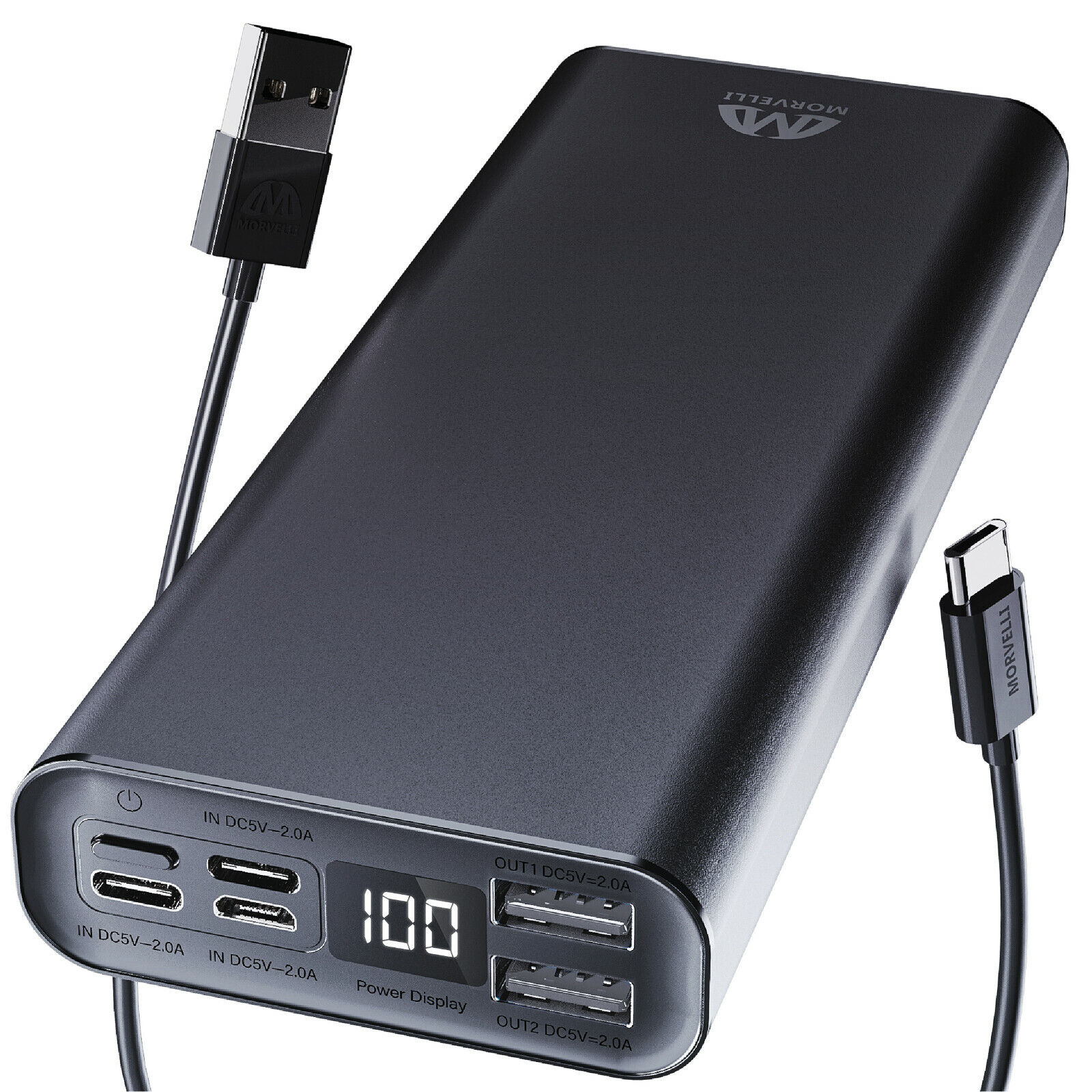 Morvelli USB-C Portable Charger 20000mAh