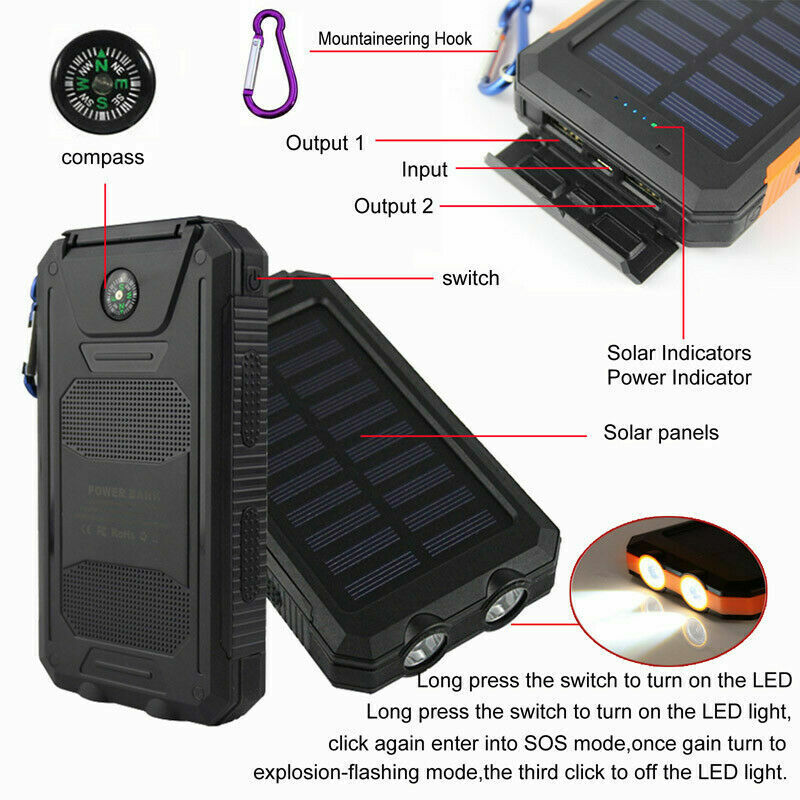 Super Power USB-C Solar Charger for Phones