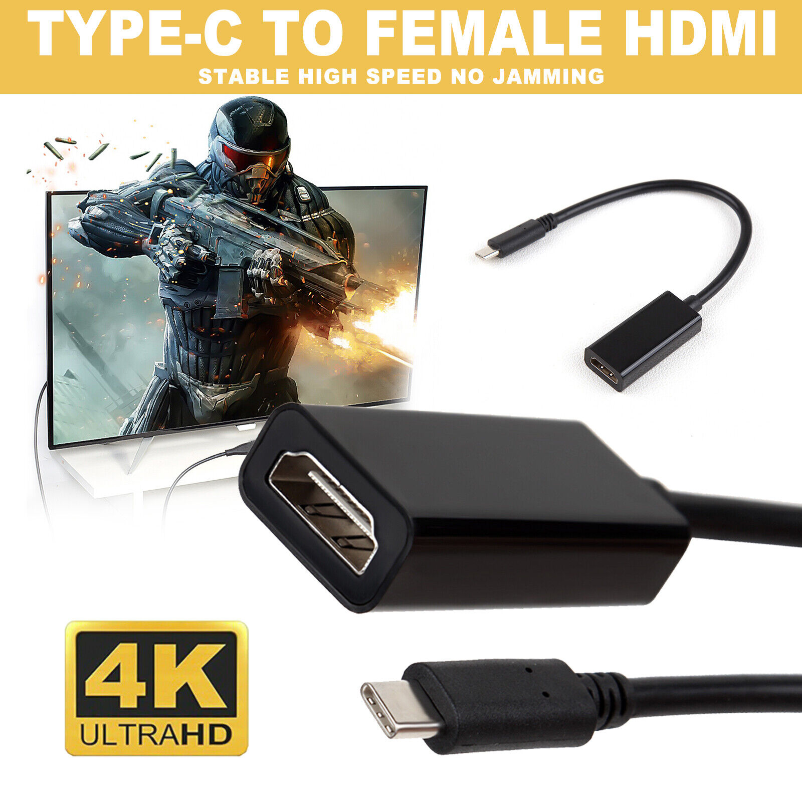 Type-C & Micro USB to HDMI Adapter