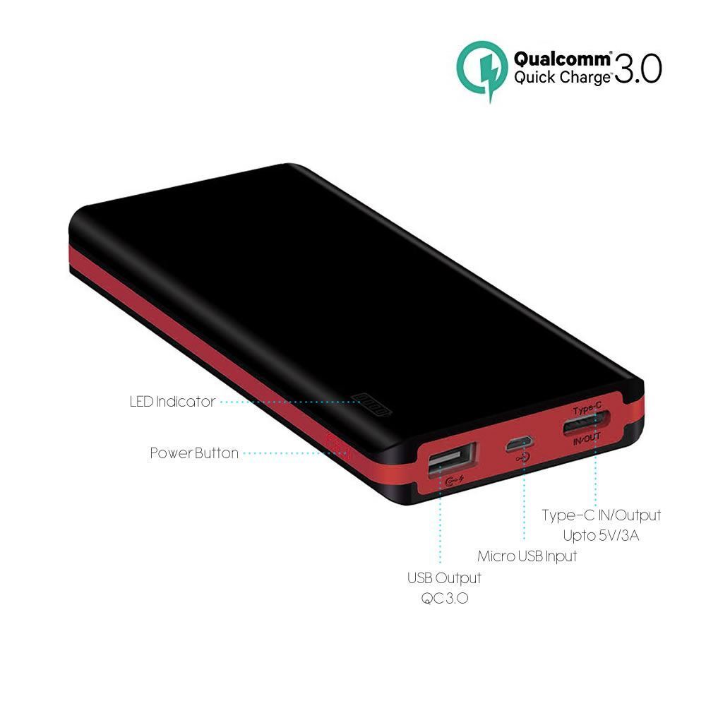 10K USB-C Quick Charge Portable Powerbank