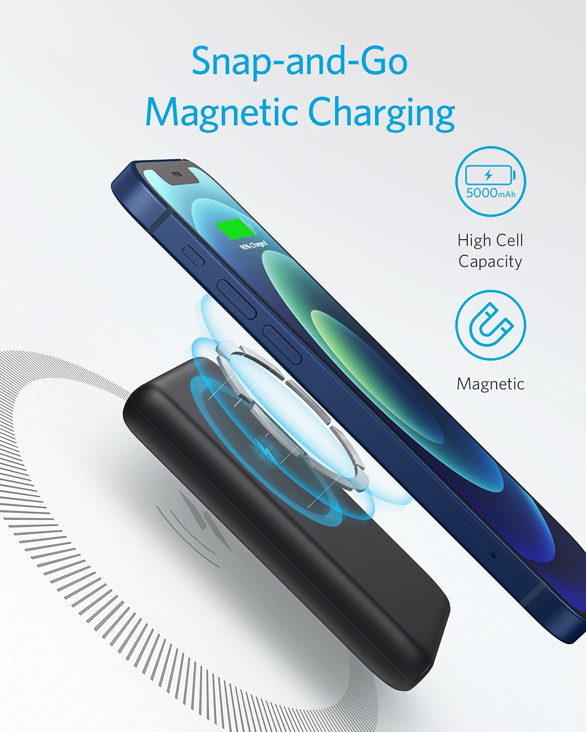 Anker 521 Magnetic Wireless Charger - Black