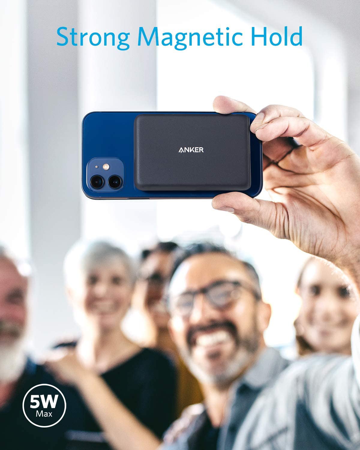 Anker 521 Magnetic Wireless Charger - Black