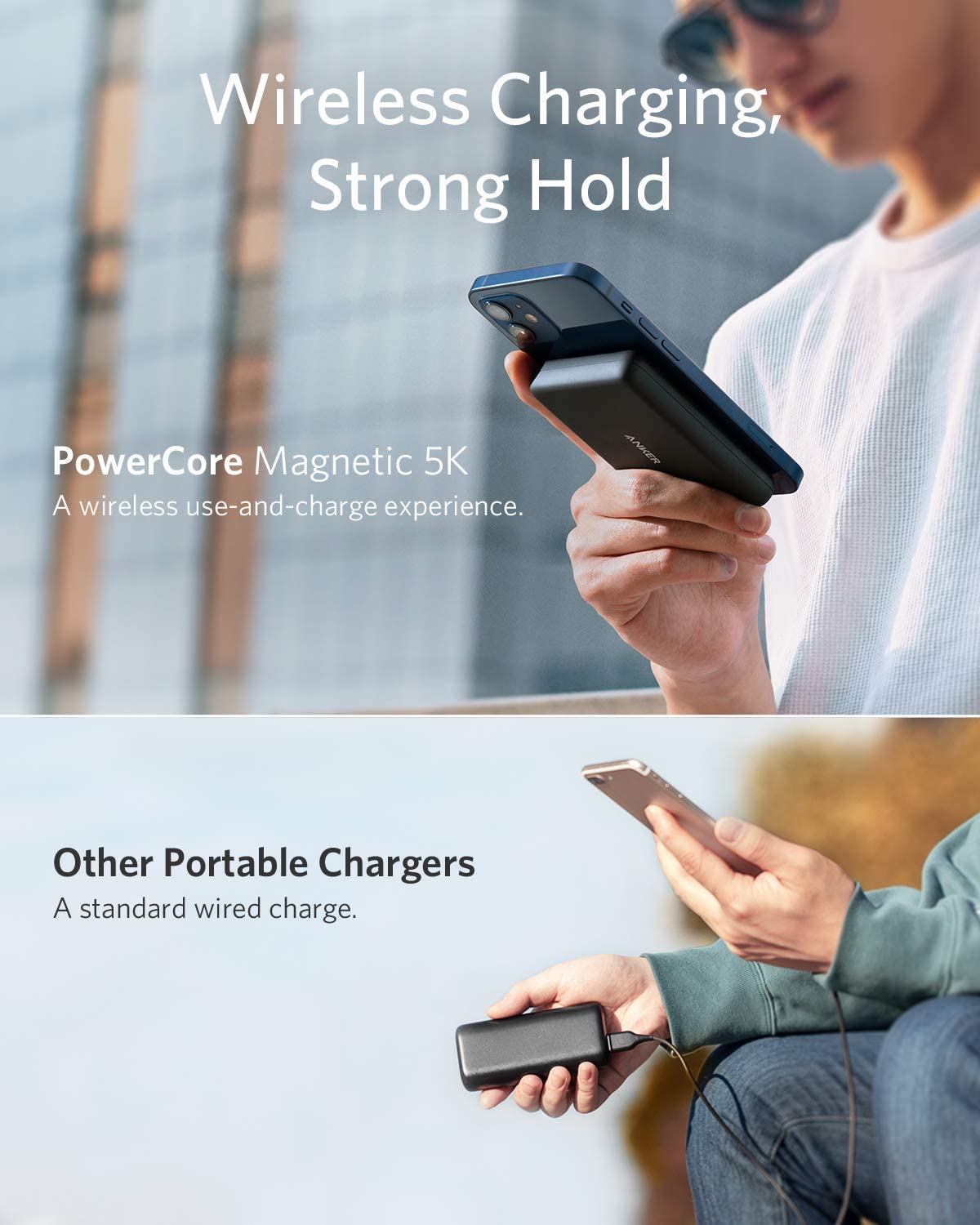 Anker 521 Magnetic Wireless Charger - Black