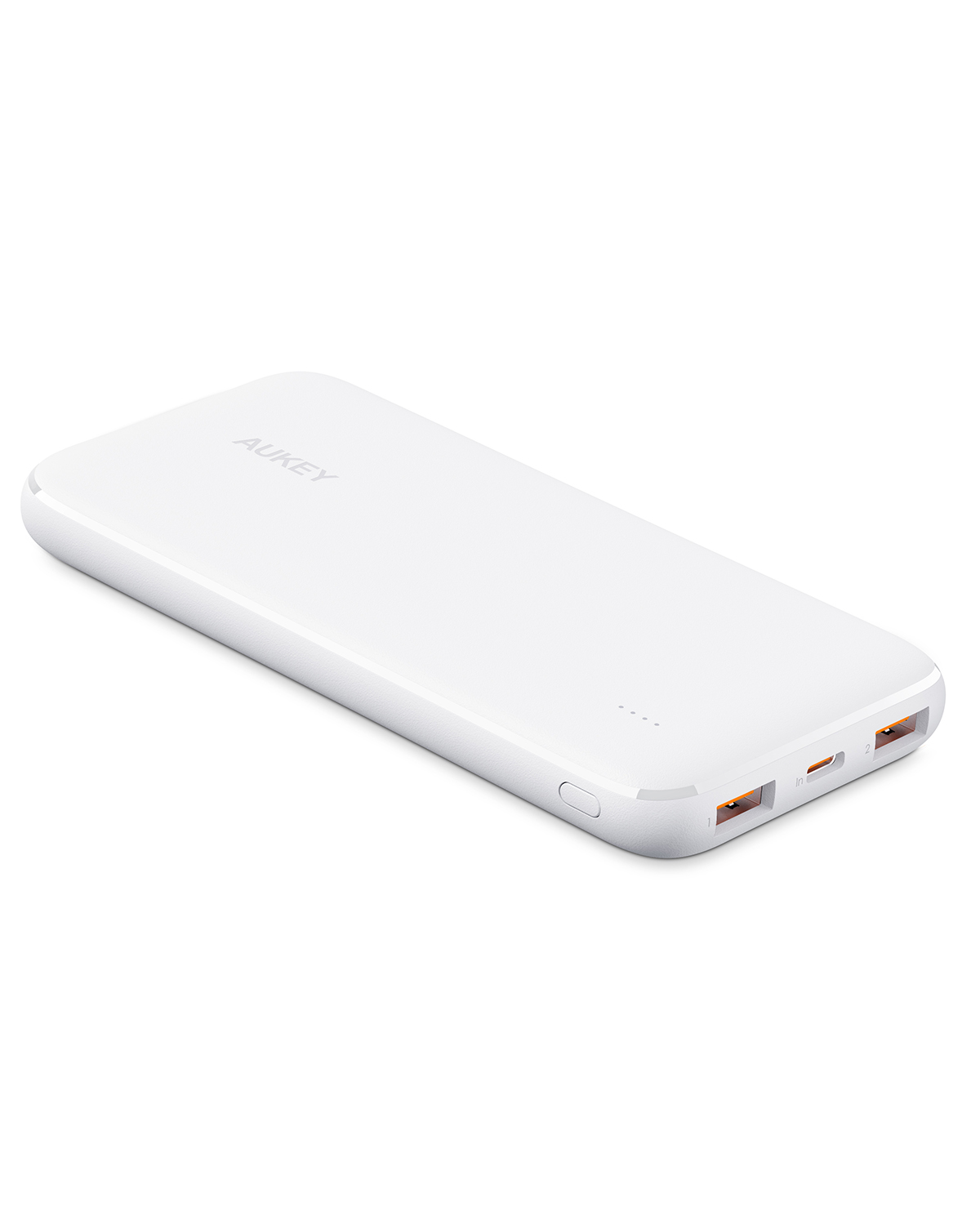 10,000mAh White USB-C Portable Charger by AUKEY